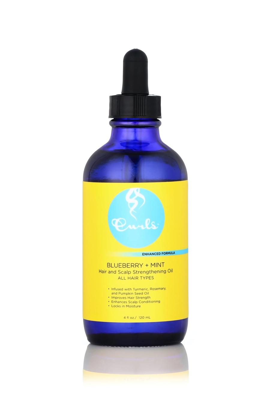 Curls Blueberry Bliss Blueberry Mint Hair and Scalp Strengthening Oil Root