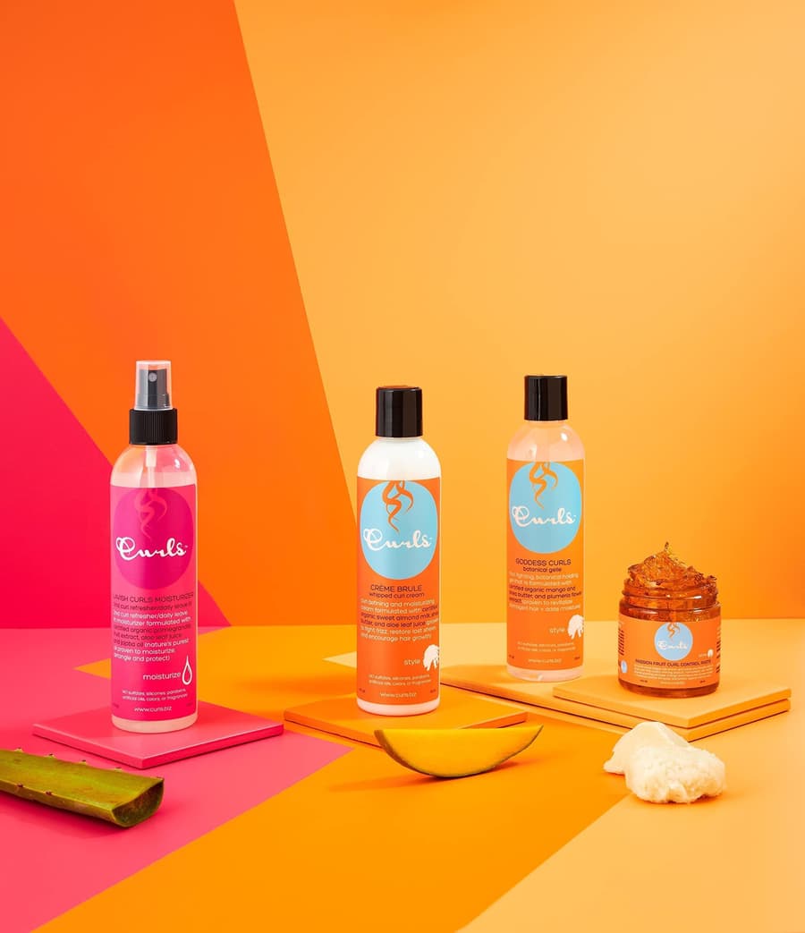 Curls Goddess Botanical Gel Fights Frizz Defines Great for Humid Climates Set