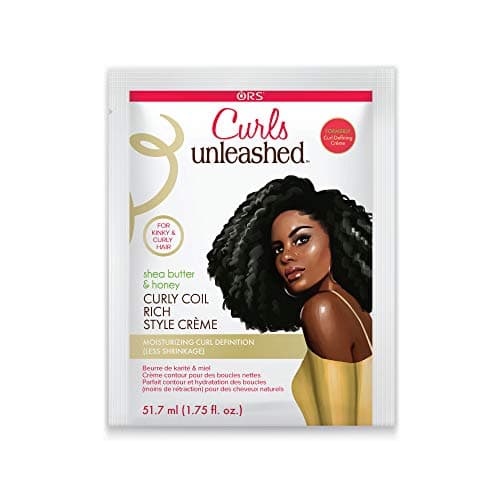 Curls Unleashed Shea Butter and Honey Curly Coil Rich Style Creme Travel Packet