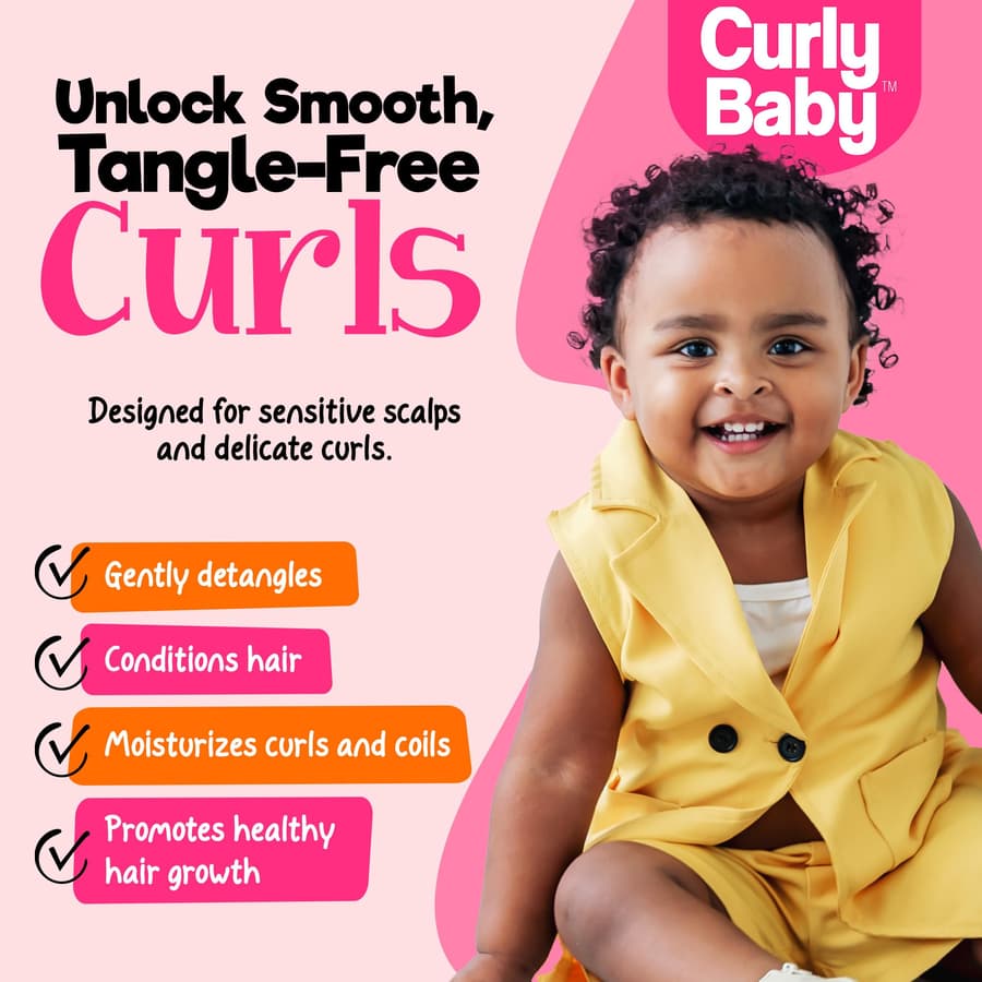 Curlybaby Curly Shampoo Tear Free Dermatologist Tested Hypoallergenic Free Baby