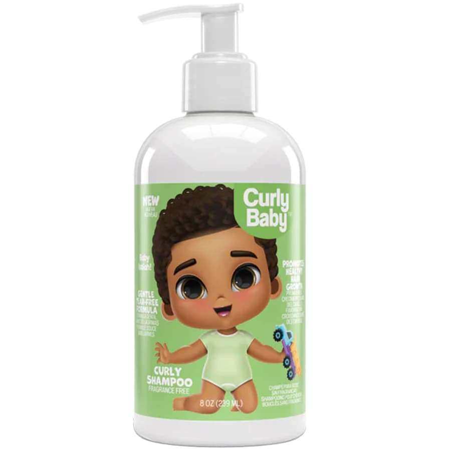 Curlybaby Curly Shampoo Tear Free Free Dermatologist Tested Hypoallergenic Kids