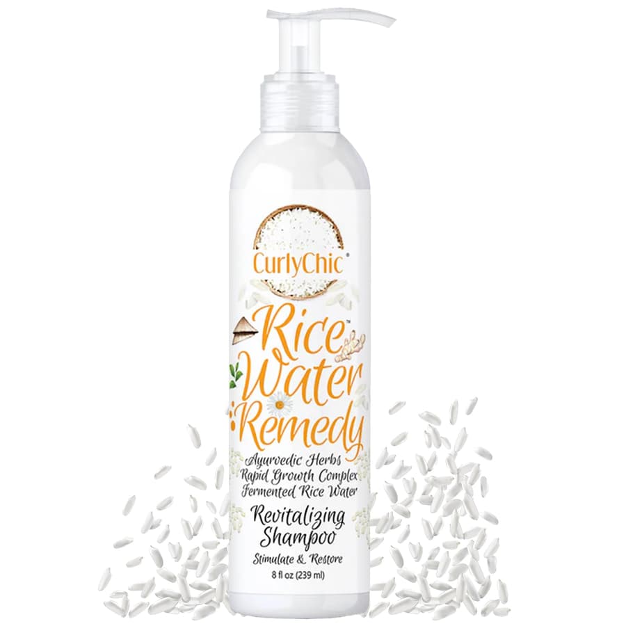 Curly Chic Rice Water Remedy Revitalizing Shampoo Cleanse Stimulate Restore