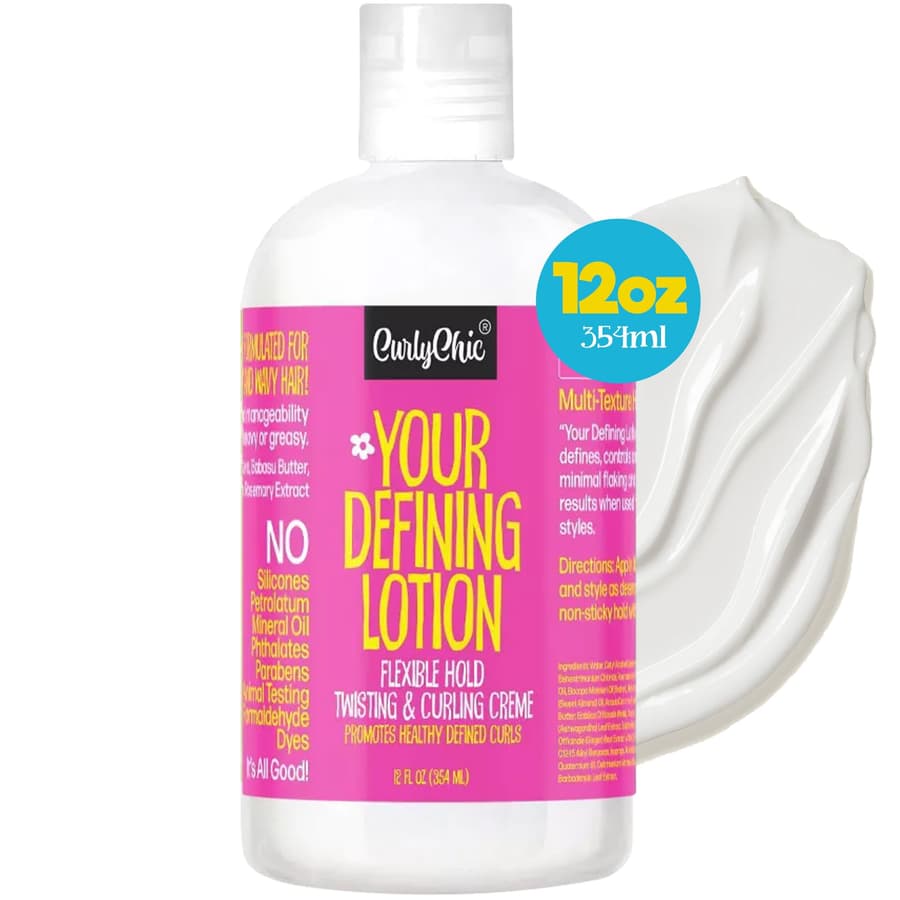 Curlychic Your Defining Lotion Curl Enhancing Moisturizing Styling Solution for