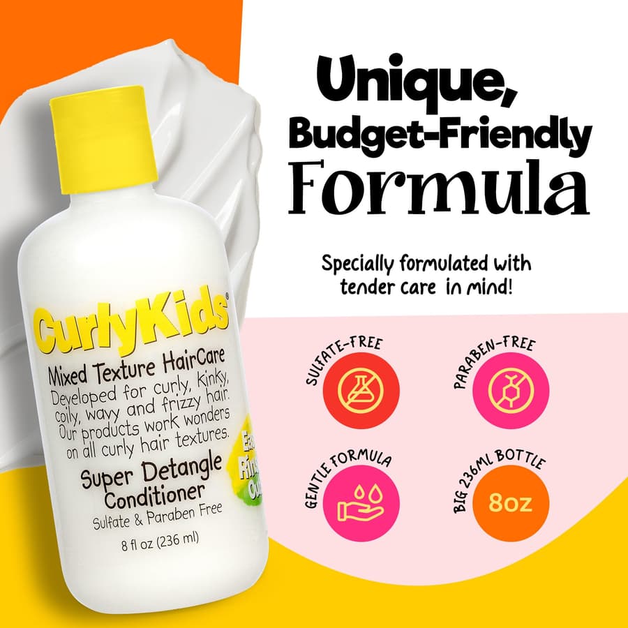 Curlykids Super Hair Detangler Conditioner | Kids Hair Conditioner for Curly