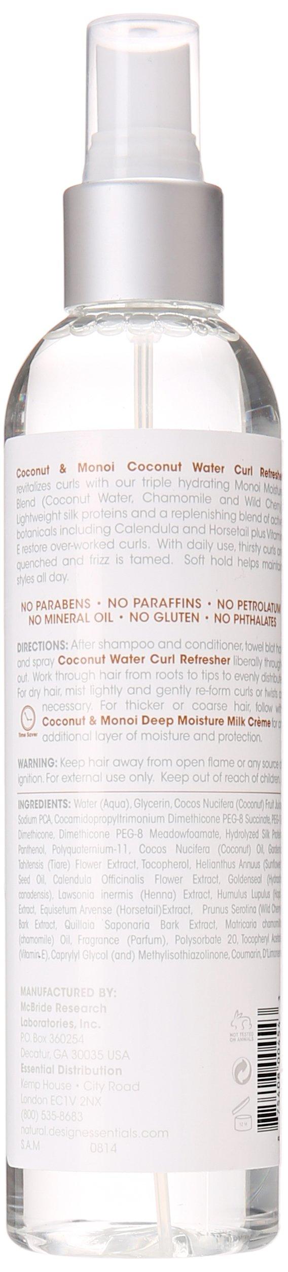 Design Essentials Natural Coconut Monoi Coconut Water Curl Refresher With