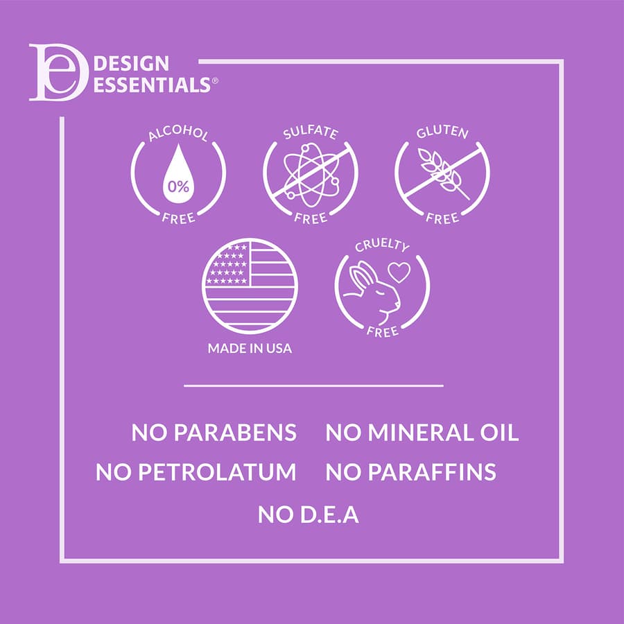 Design Essentials Agave Lavender Moisturizing Blow Dry Styling Primer 8 oz