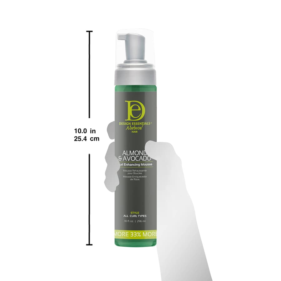 Design Essentials Almond and Avocado Curl Enhancing Hair Mousse for Curly Hair;