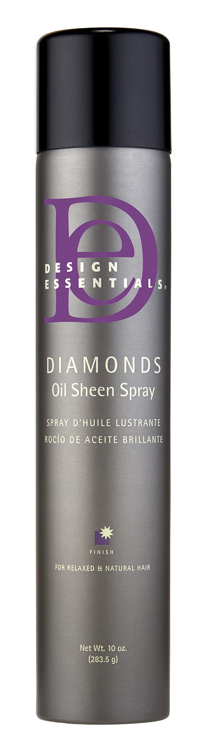 Design Essentials Diamonds Oil Sheen for Relaxed Natural Hair Clear 10 oz
