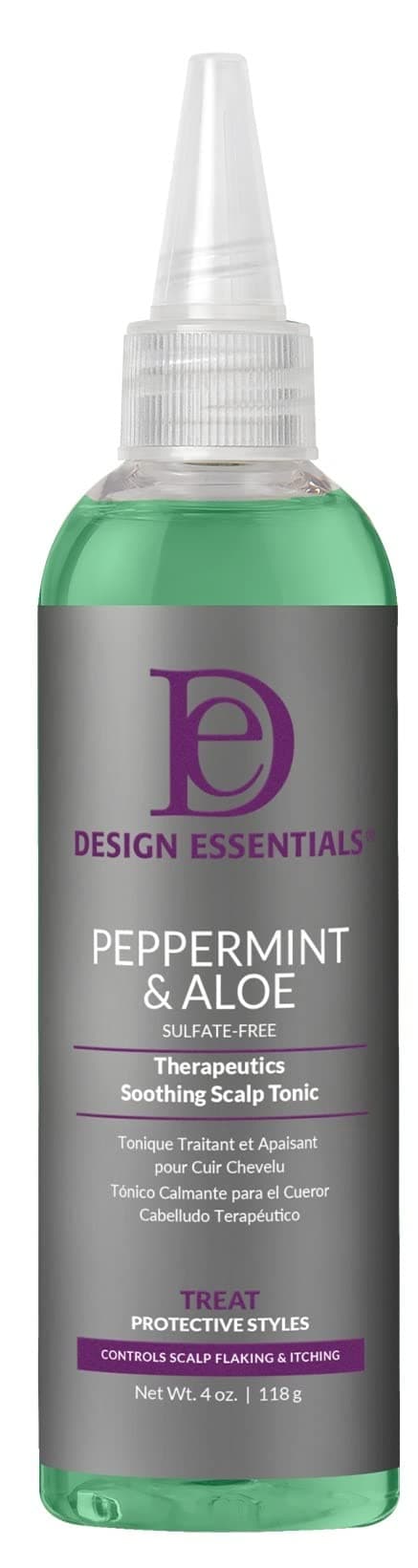 Design Essentials Peppermint Aloe Soothing Scalp Tonic No Rinse Scalp Refresher