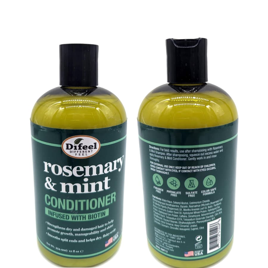 Difeel Rosemary and Mint Hair Strengthening Conditioner With Biotin . Made With