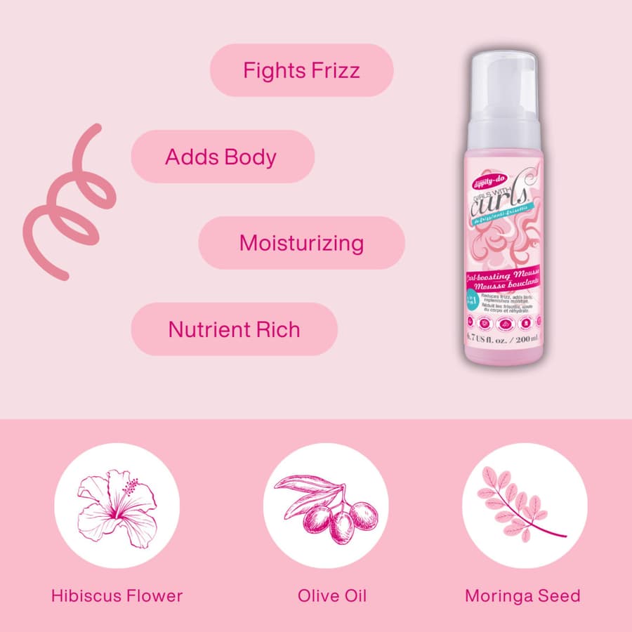 Dippity Do Girls With Curls Curl Enhancing Mousse Light 3 In 1 Defining Foaming