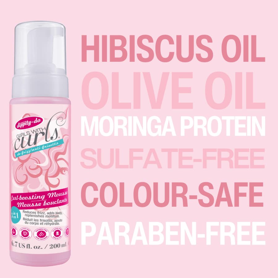 Dippity Do Girls With Curls Curl Enhancing Mousse Light 3 In 1 Defining Foaming
