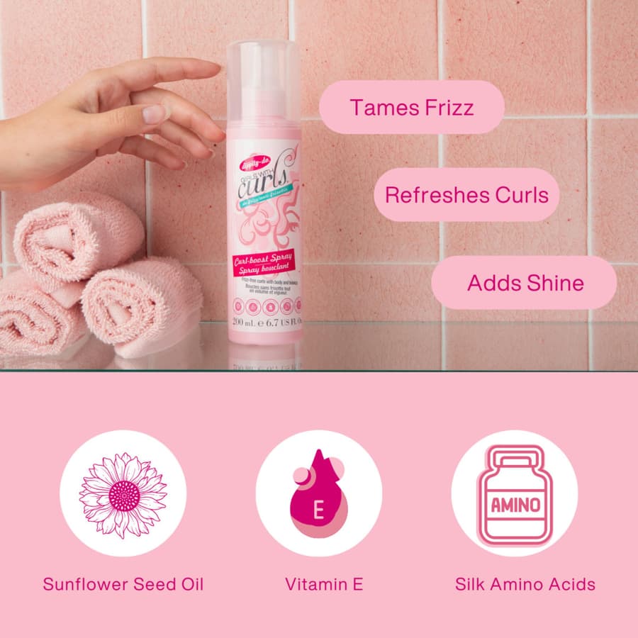 Dippity Do Girls With Curls de Frizz Curl Boost Light 3 In 1 Hair for