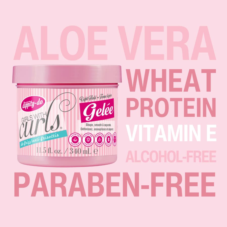 Dippity Do Girls With Curls Light Hold Gelee Shape Smooth Separate Curls