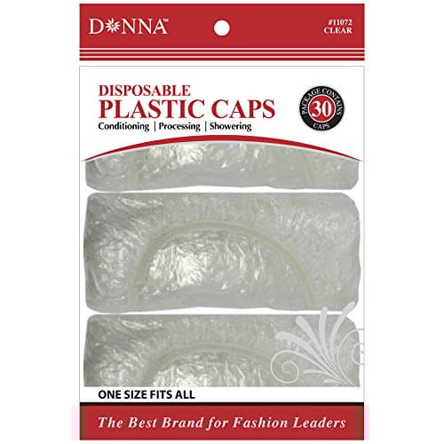 Donna Collection Disposable Clear Shower Cap 30 Count