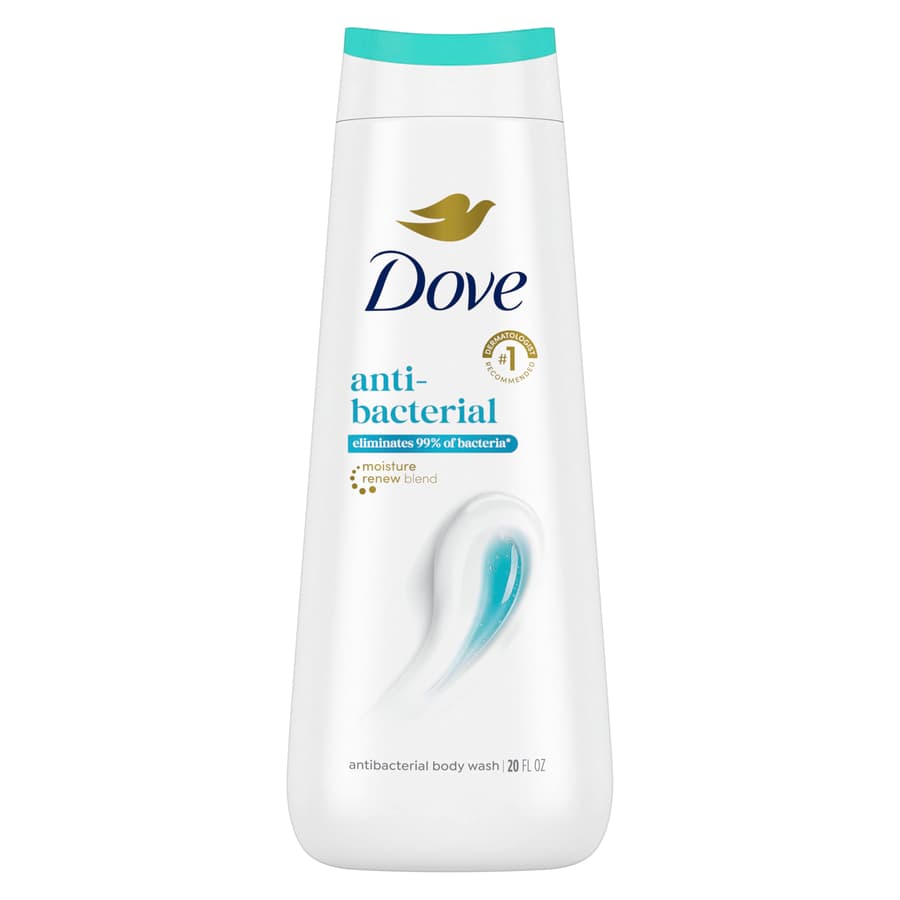 Dove Body Wash Antibacterial for All Skin Types Protects From Dryness 20 oz