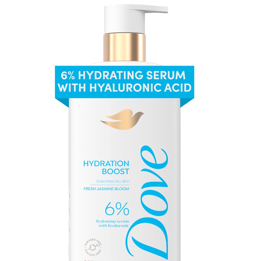 Dove Serum Body Wash Hydration Boost Actively Drenches Dry Skin With Hyaluronic
