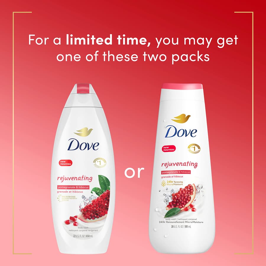 Dove Body Wash for Softer Smoother Skin After Just One Use Pomegranate and