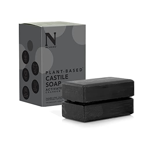 Dr. Natural Activated Charcoal Castile Bar Soap 2 Pack 226 Gr