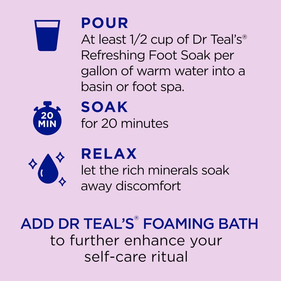 Dr Teal's Foaming Bath With Pure Epsom Salt Soothe Sleep With Lavender 34 Fl Oz