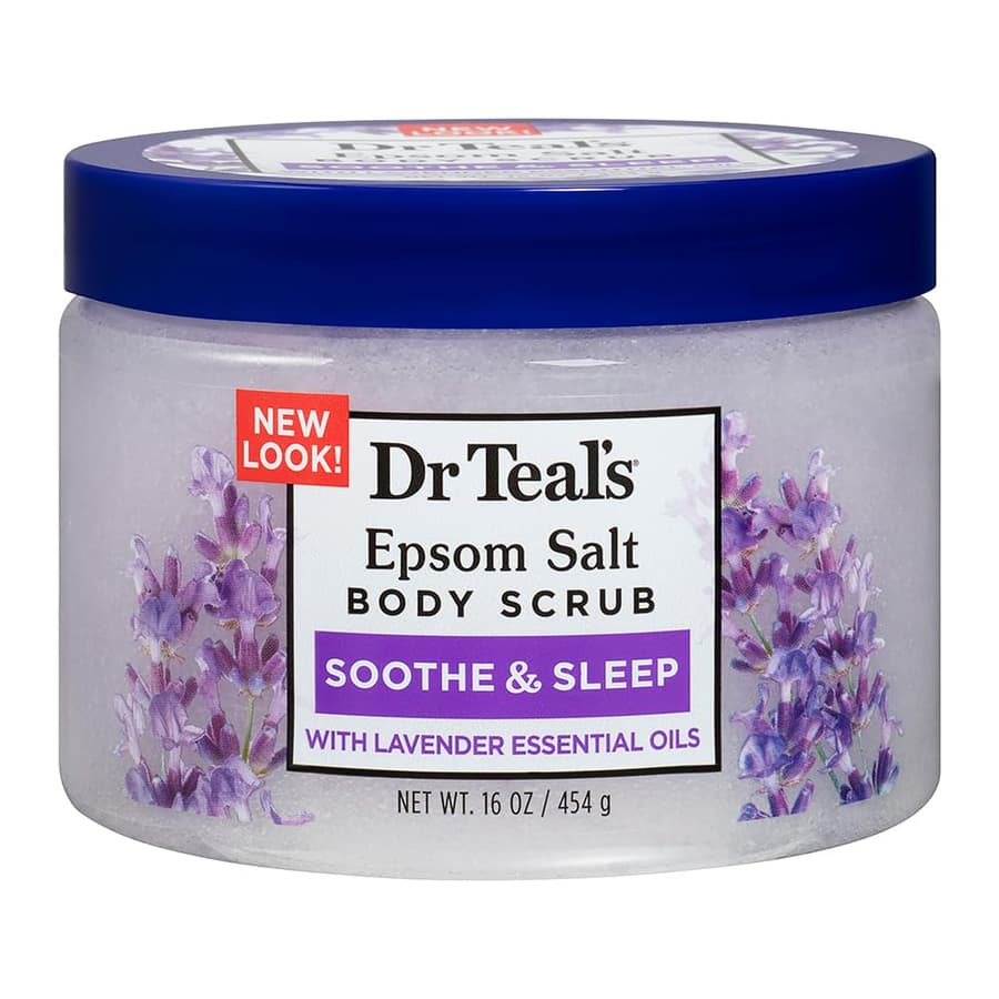 Dr Teal's Pure Epsom Salt Body Scrub Soothe Sleep With Lavender Essential Oils