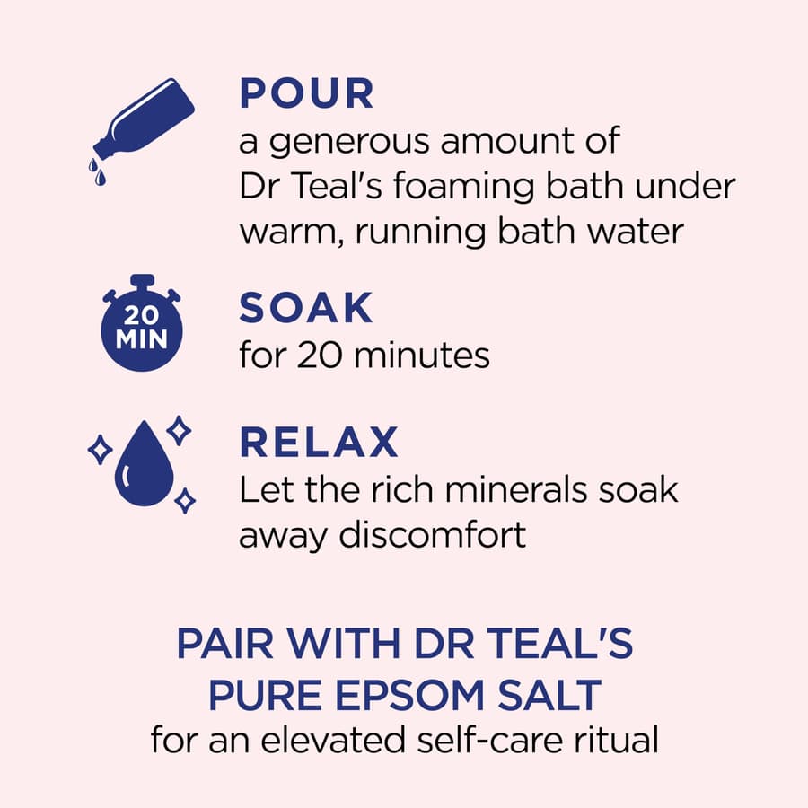 Dr Teal's Restore Replenish Pure Epsom Salt Essential Oils Pink Himalayan