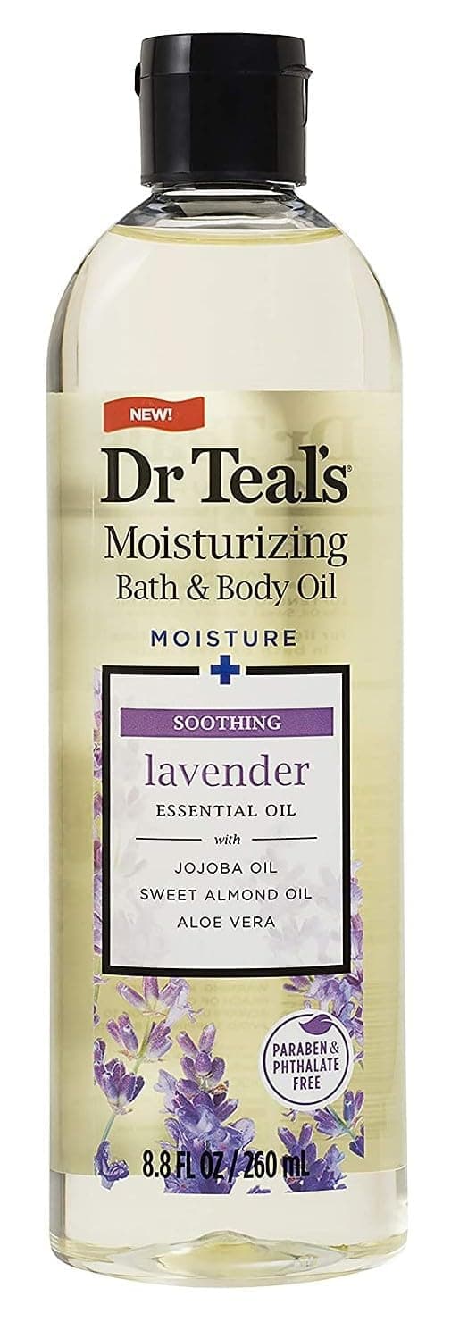 Dr Teal's Moisturizing Bath and Body Oil Soothe Sleep With Lavender Essential