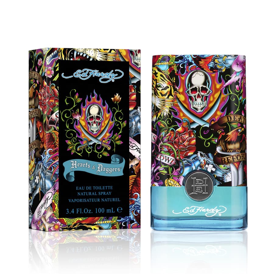 Ed Hardy Cologne Hearts Daggers 3.4 Fl Oz For Men EDT