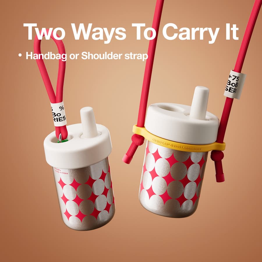 Bobo Tumbler With Ceramic Coating-White