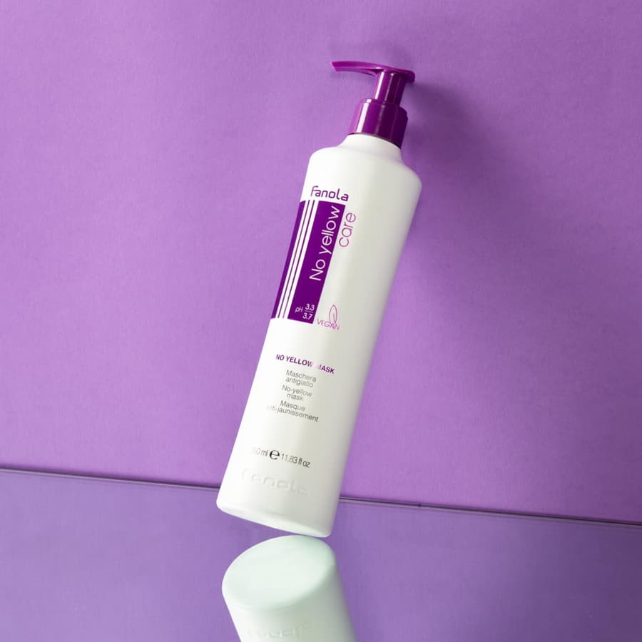 Fanola No Yellow Purple Hair Mask Acidic Ph Deep Conditioning Hair Mask for