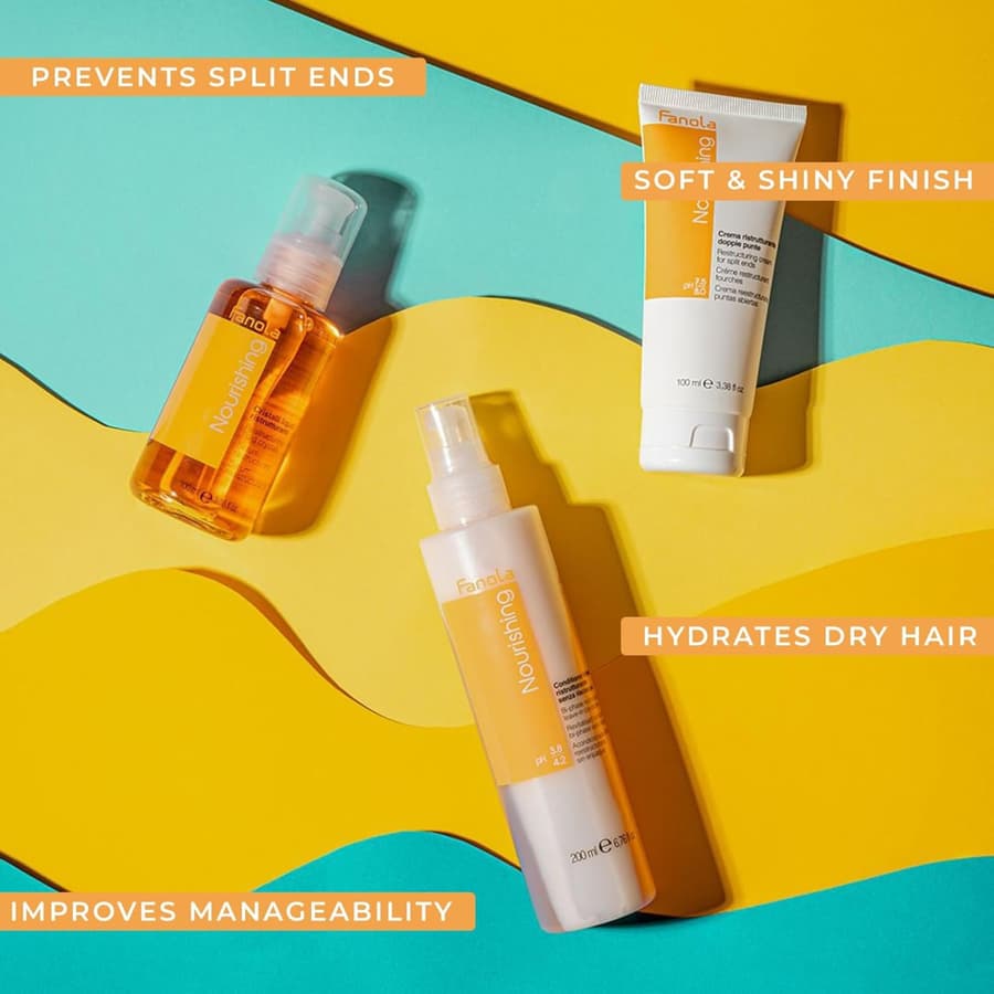 Fanola Restructuring Anti Frizz Hair Serum Liquid Crystals Hair Care Enriched