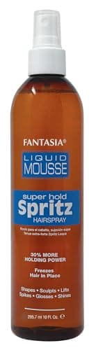 Fantasia Liquid Mousse Spritz Hair Super Hold 10 Fl Oz