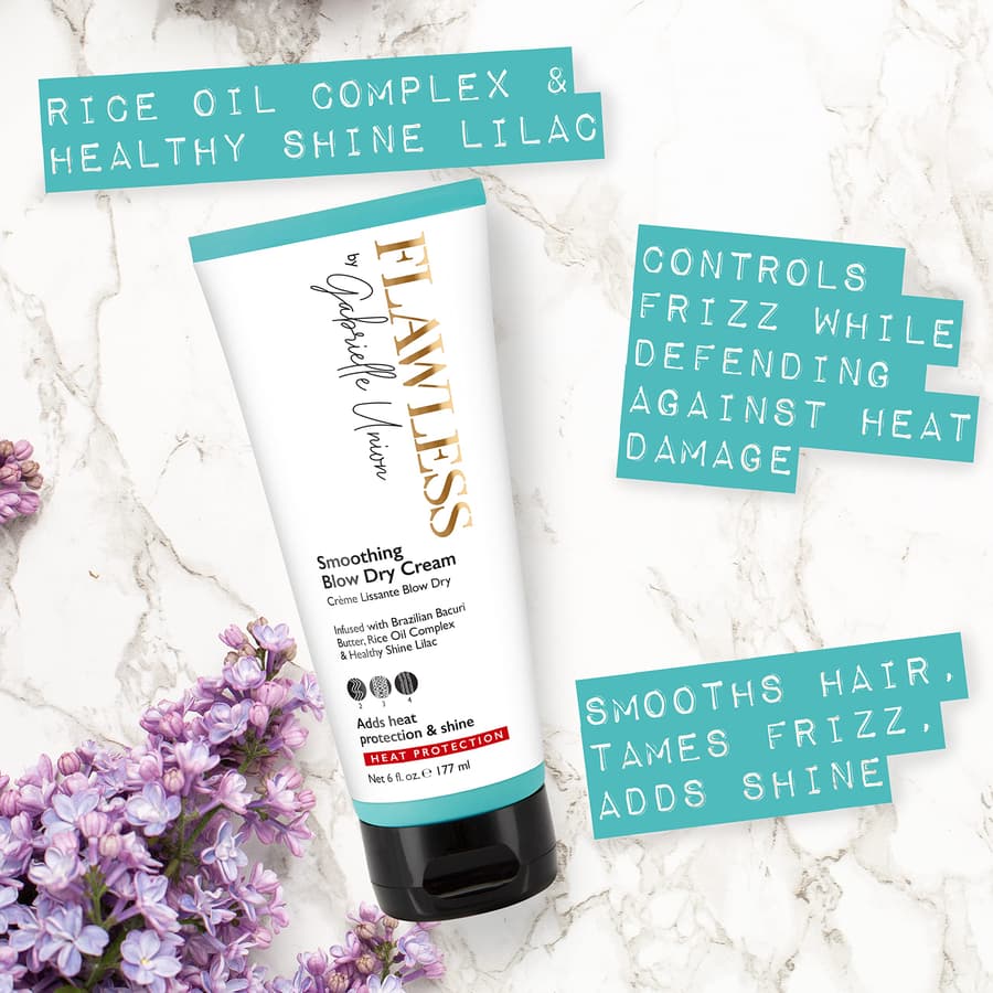 Flawless By Gabrielle Union Smoothing Blow Dry Hair Cream 6 oz