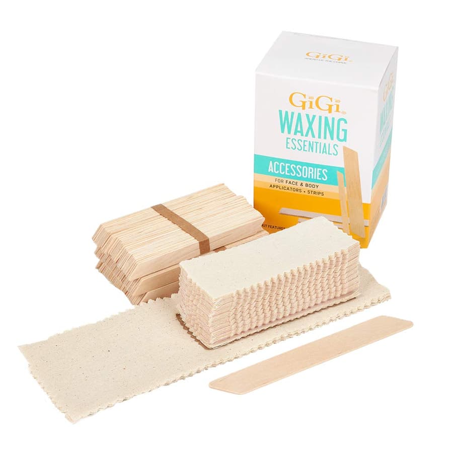 Gigi Wax Essentials Applicators Muslin Strips for Face Body