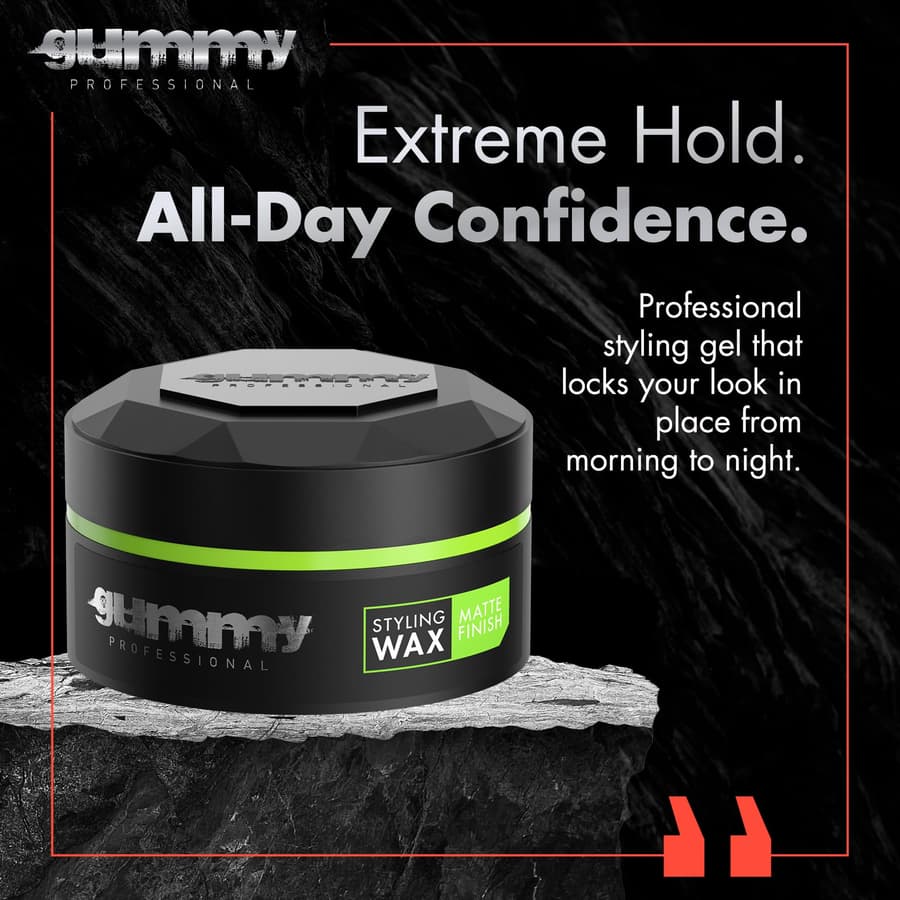 Gummy Professional Hair Wax Women Strong Hold Matte Finish Styling Flexible