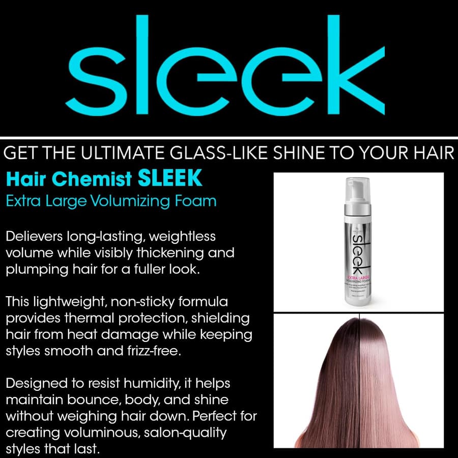 Hair Chemist Sleek Extra Large Volumizing Foam . Natural Hair Volume Thermal