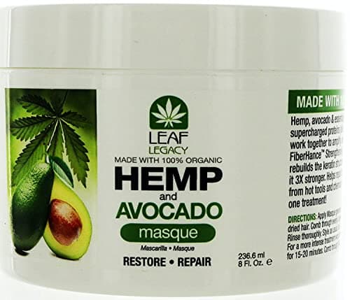 Fantasia Hemp and Avocado Oil Hair Mask Masque for Restore Repair 236 ml (8 oz)