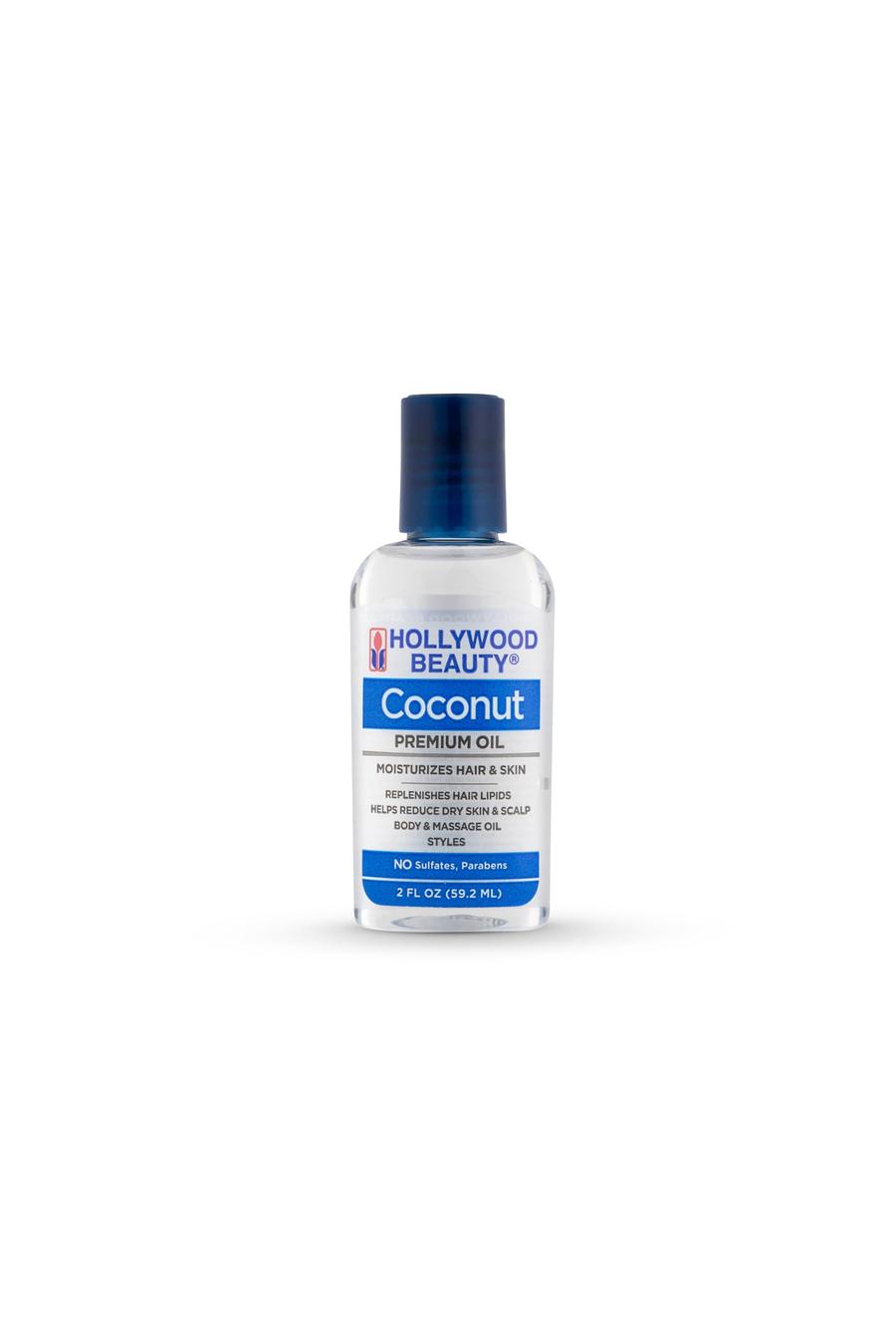 Hollywood Beauty Coconut Hair Oil Moisturizes Hair Skin Replenishes Hair Lipids