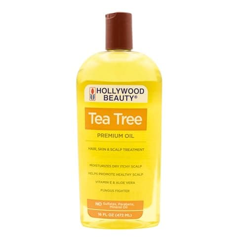 Hollywood Beauty Tea Tree Oil for Hair Scalp and Skin 16 Fl Oz Moisturizes Dry