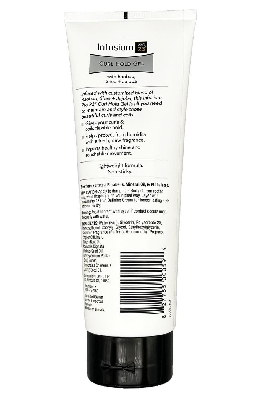 Infusium 23 Curl Hold Gel With Baobab Shea and Jojoba . White 8 oz