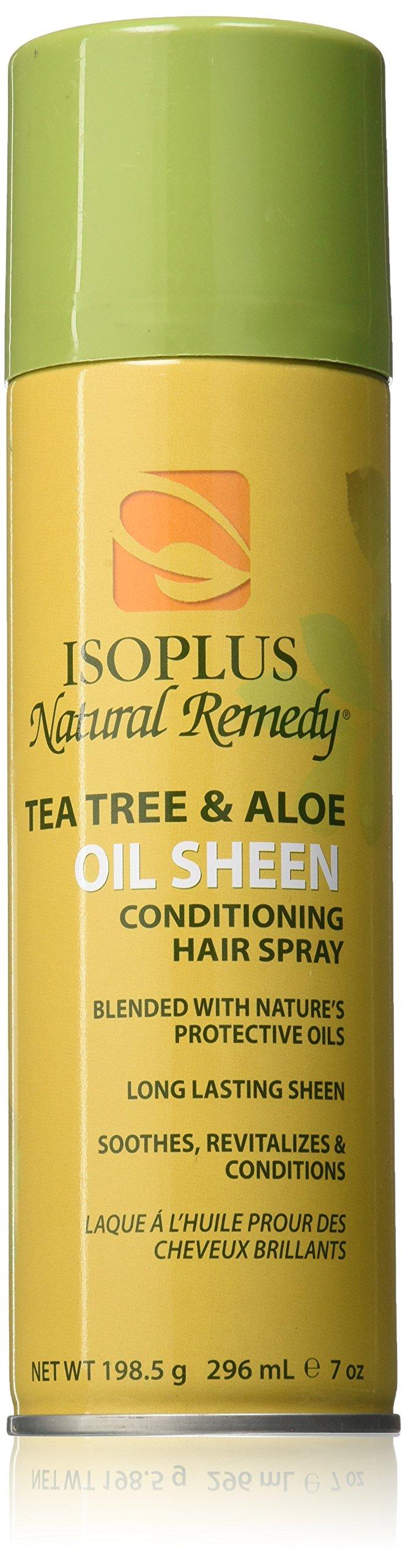 Isoplus Natural Remedy Tea Tree Aloe Oil Sheen Conditioning Hair 7 oz