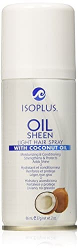 Isoplus Oil Sheen Light Hair With Coconut Oil 2 oz