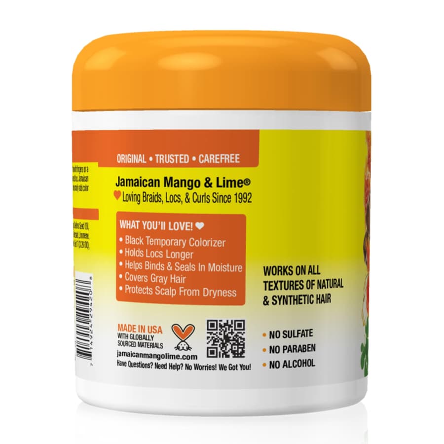 Jamaican Mango Lime Black Wax Temporary Black Hair Color Locking Wax for Locs