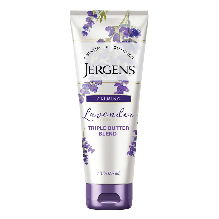 Jergens Lavender Body Butter Hand and Body Lotion Moisturizer With Essential