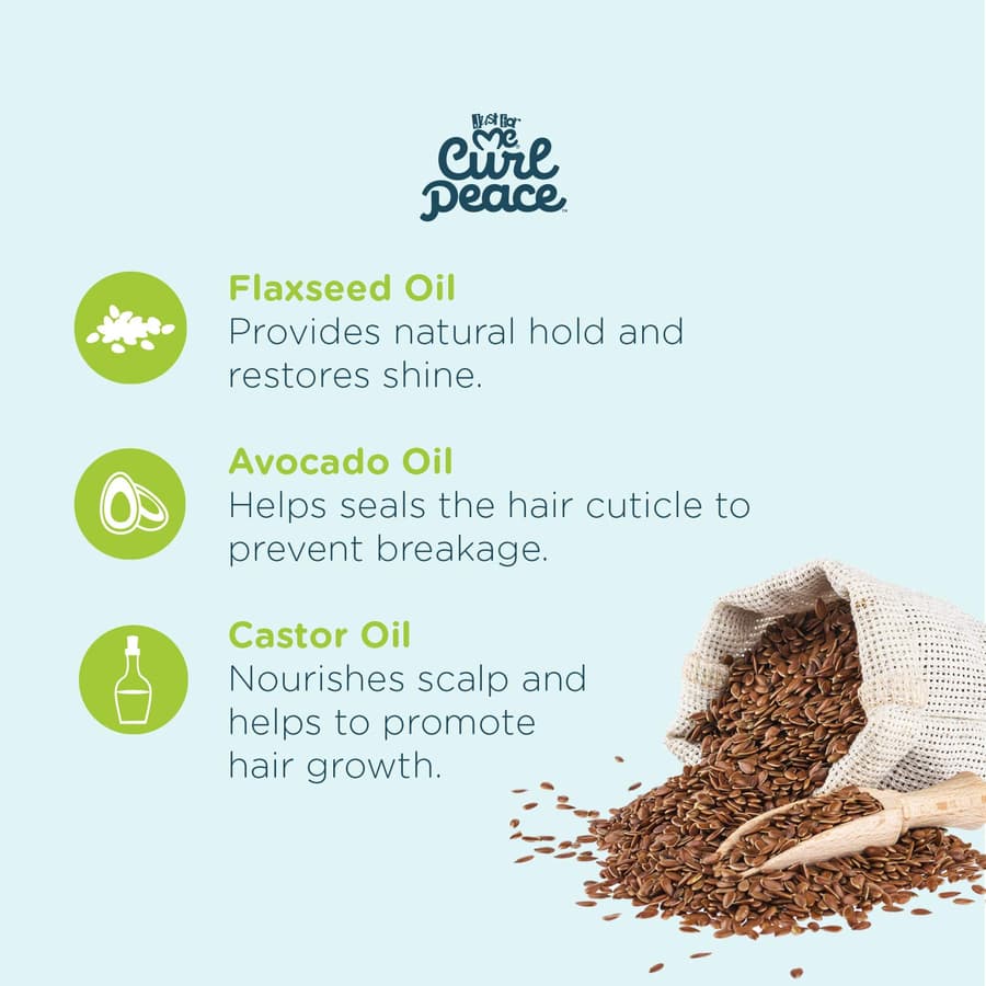 Just for Me Curl Peace Braiding Twisting Grip Glaze Holds Reduces Frizz