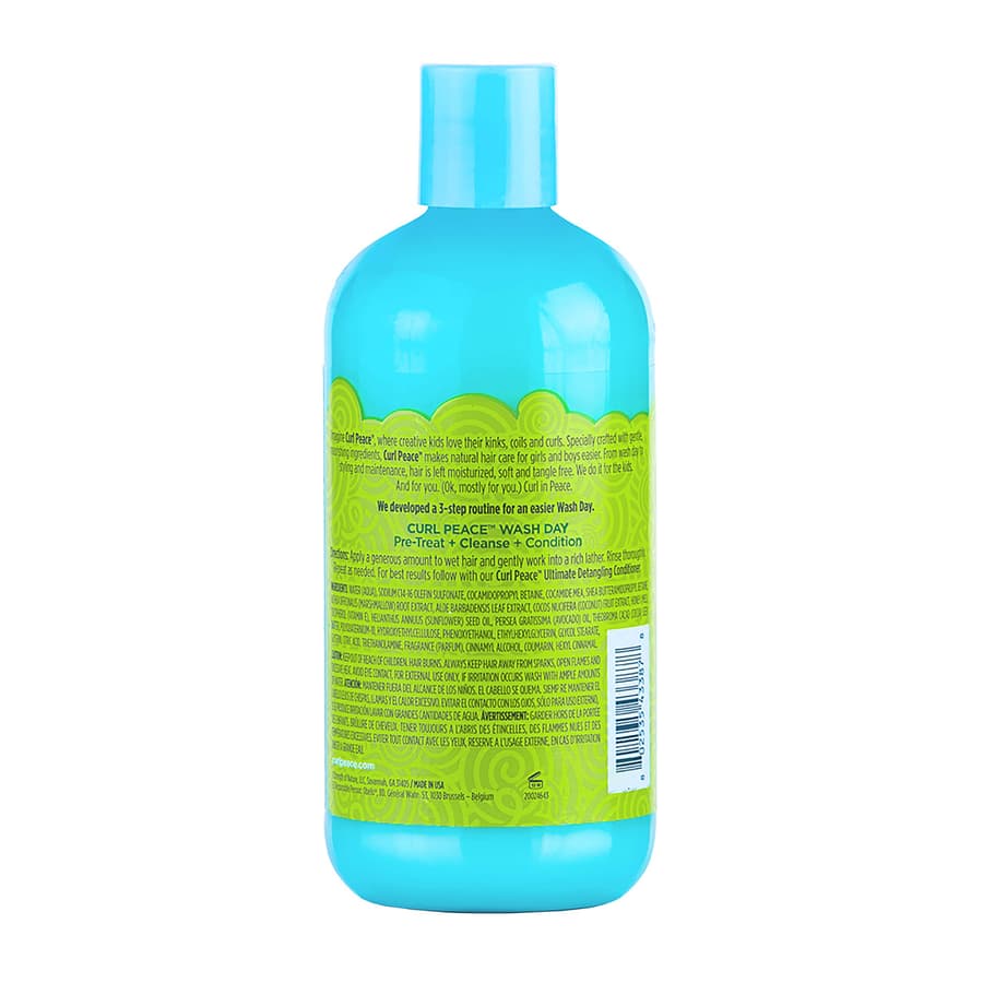 Just for Me Curl Peace Ultimate Detangling Shampoo Cleanses Hydrates Contains