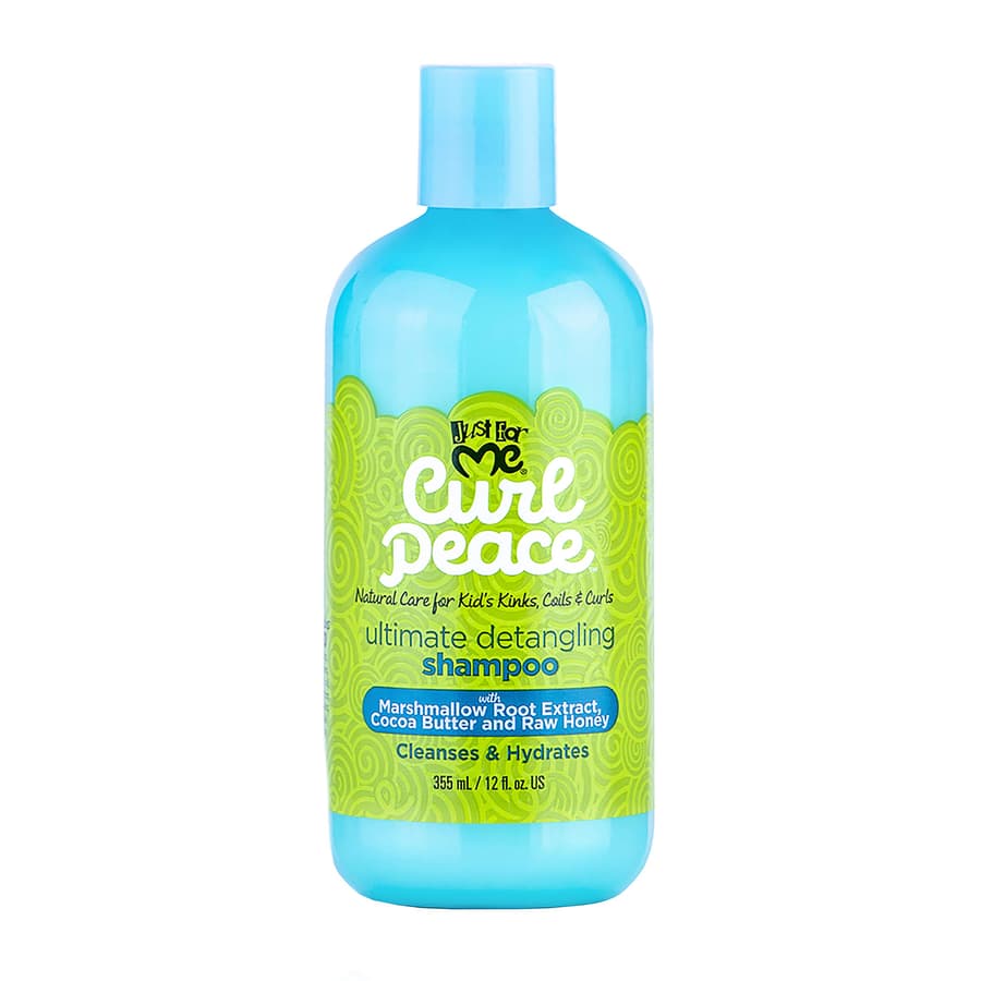 Just for Me Curl Peace Ultimate Detangling Shampoo Cleanses Hydrates Contains