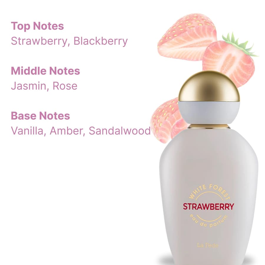 Khadlaj la Fede White Forest Strawberry For Women EDP 3.4 oz