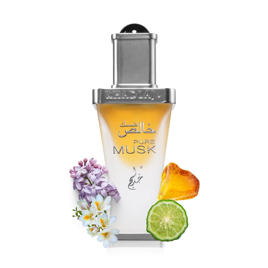 Khadlaj Pure Musk Clean Floral Musk Concentrated Oil Long Lasting for Unisex /