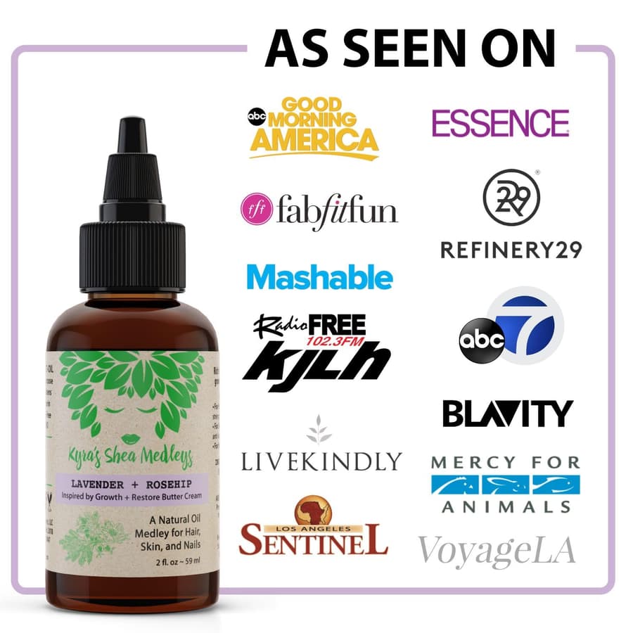 Multiuse Lavender + Rosehip Oil Medley for Face Body and Hair Natural Rosehip